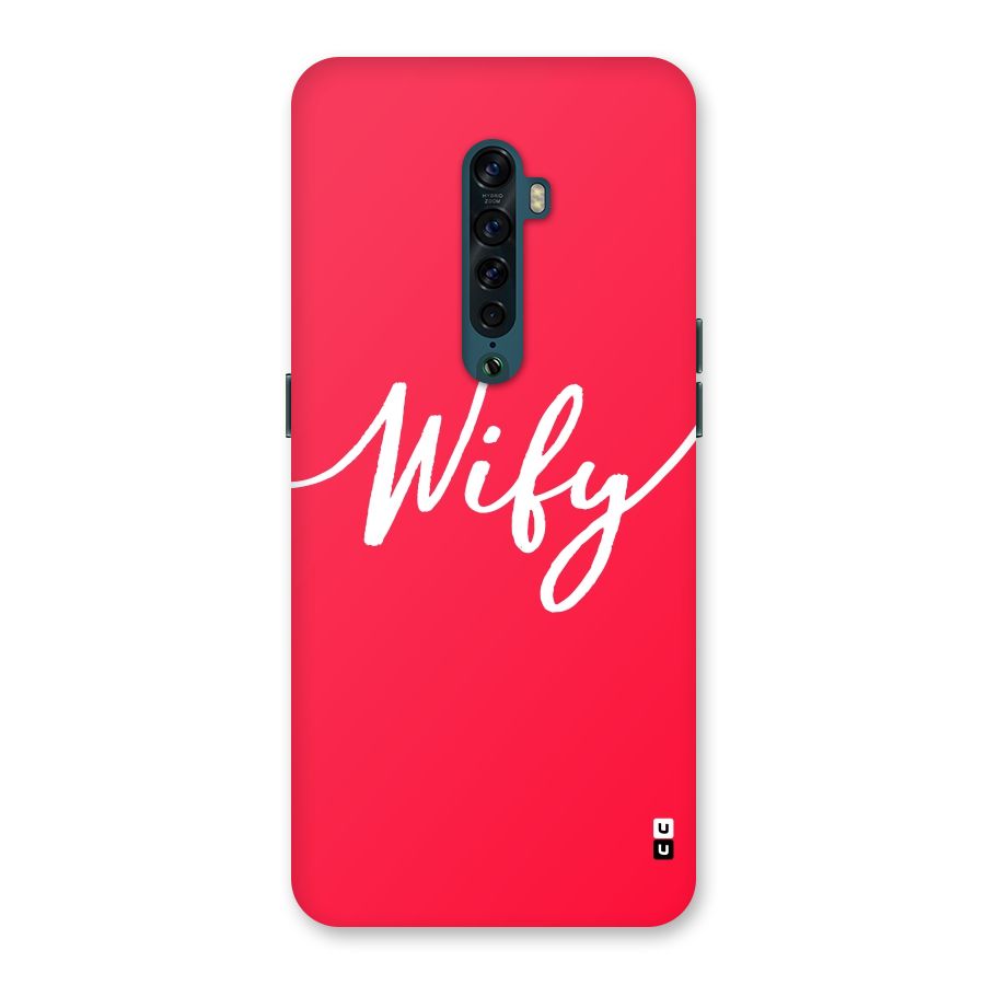 Wify Back Case for Oppo Reno2