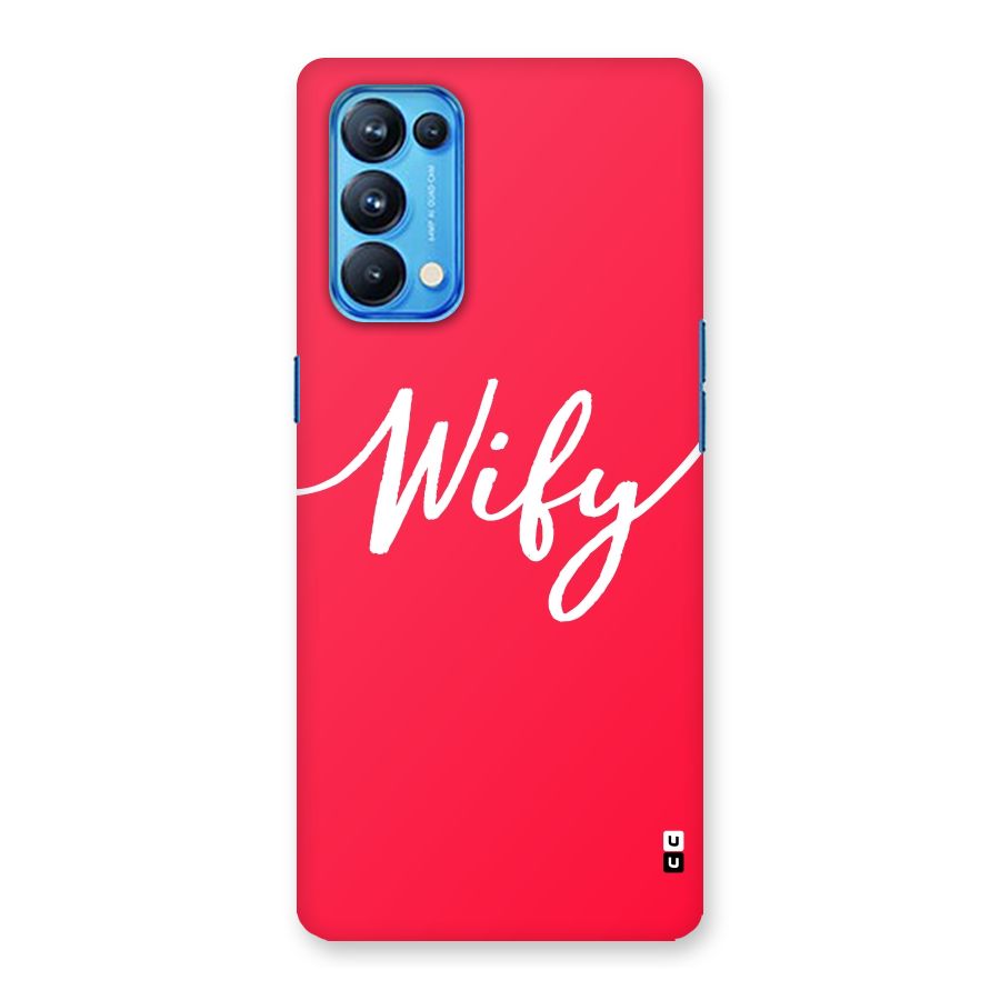 Wify Back Case for Oppo Reno5 Pro 5G