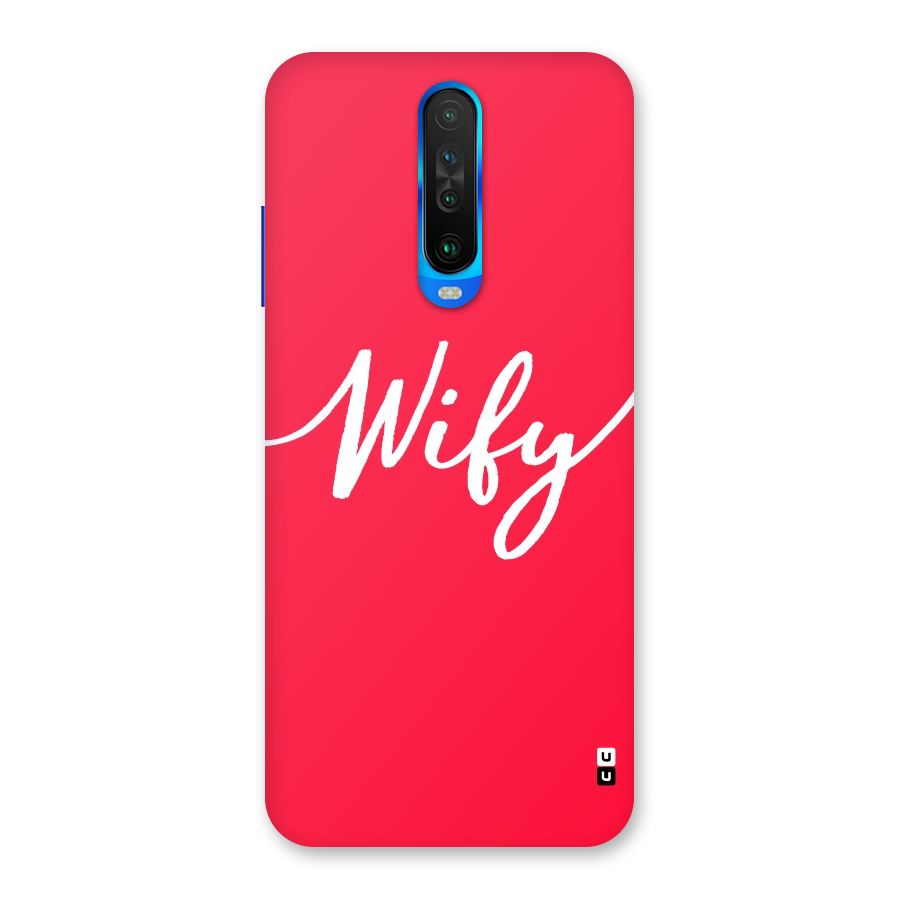 Wify Back Case for Poco X2