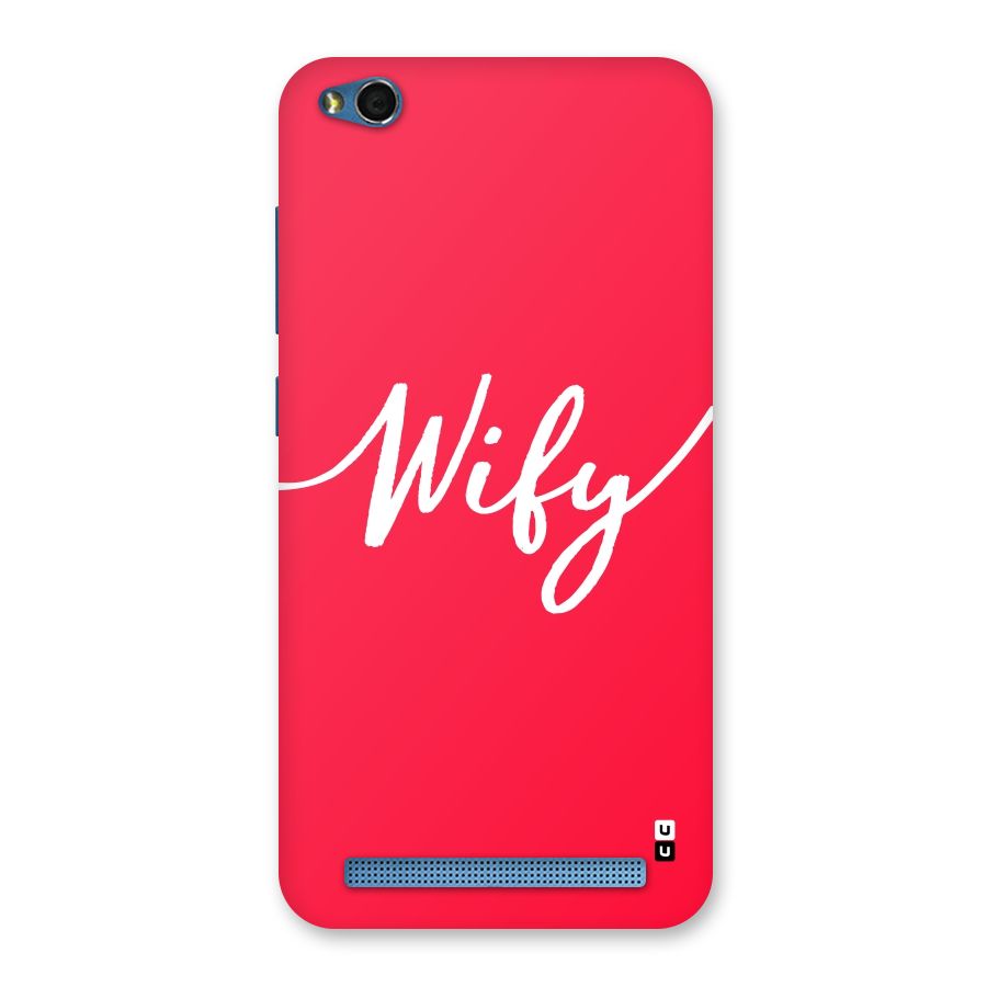 Wify Back Case for Redmi 5A