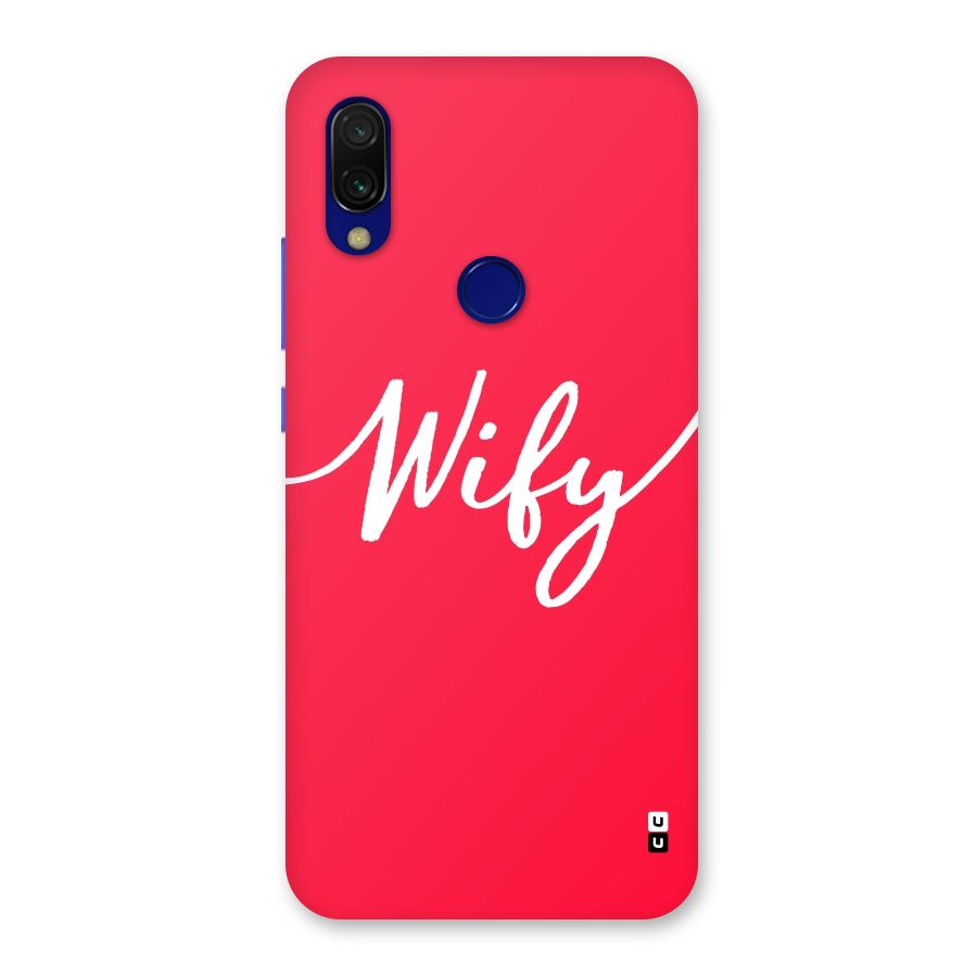 Wify Back Case for Redmi 7