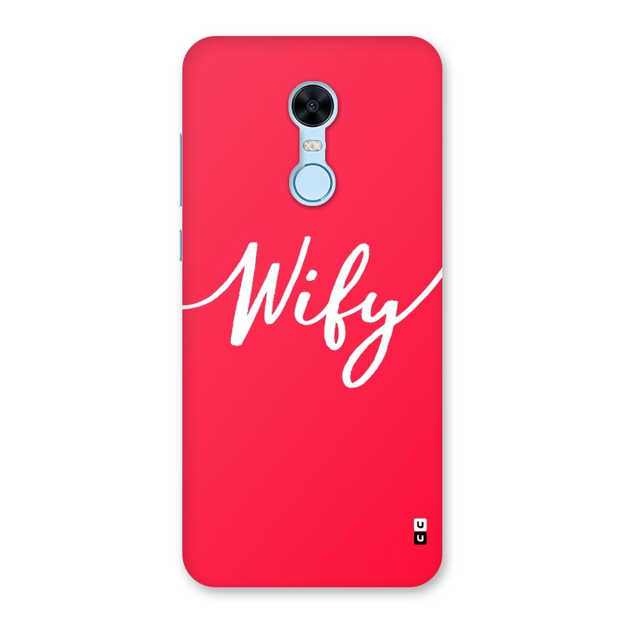 Wify Back Case for Redmi Note 5