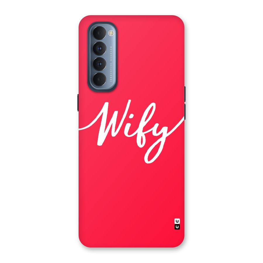 Wify Back Case for Reno4 Pro