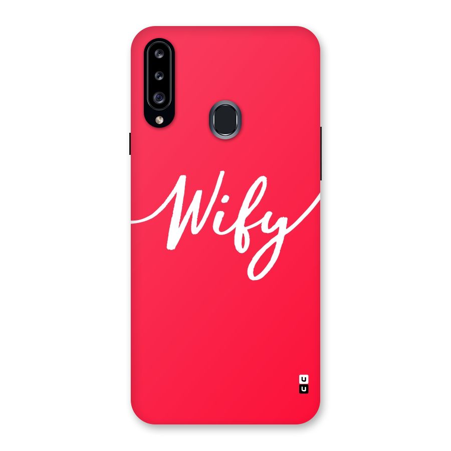 Wify Back Case for Samsung Galaxy A20s