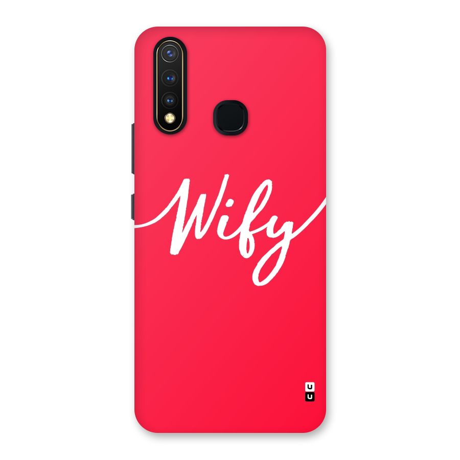 Wify Back Case for Vivo U20