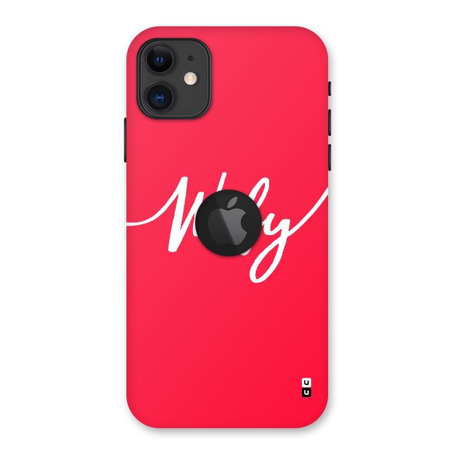Wify Back Case for iPhone 11 Logo Cut