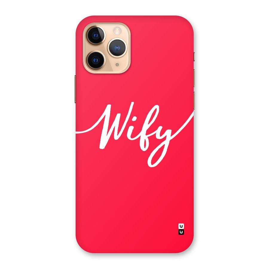 Wify Back Case for iPhone 11 Pro