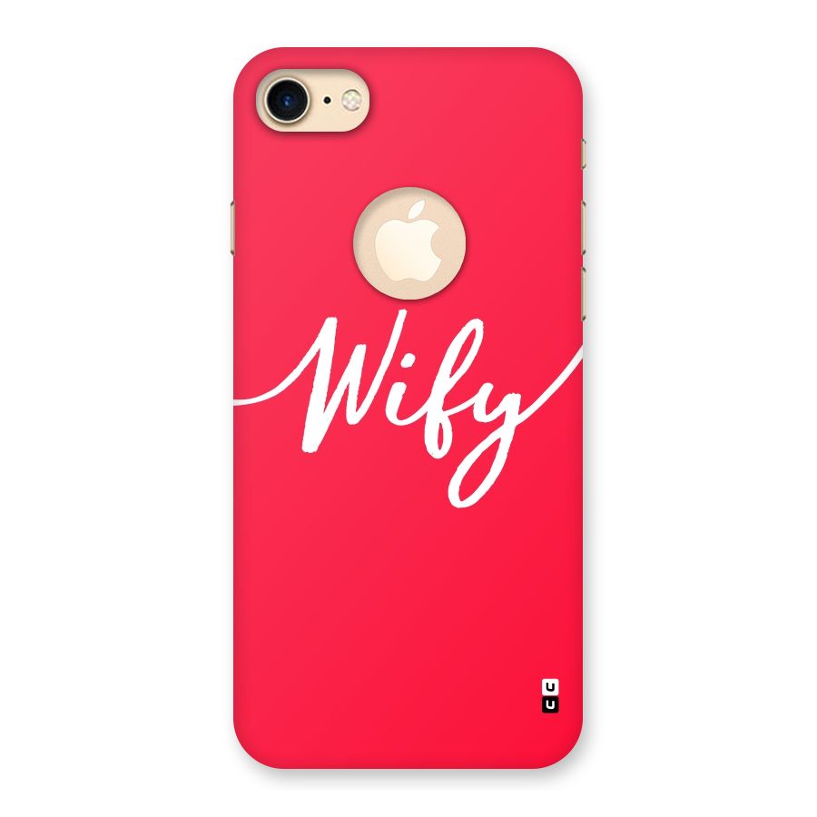 Wify Back Case for iPhone 7 Logo Cut