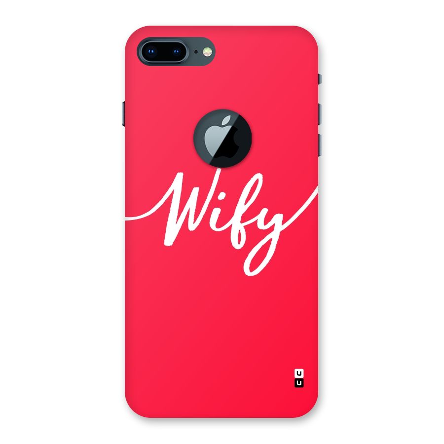 Wify Back Case for iPhone 7 Plus Logo Cut