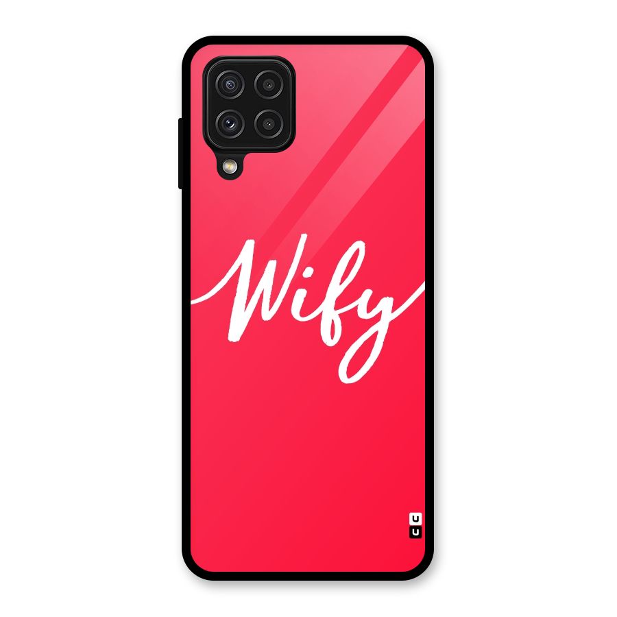 Wify Glass Back Case for Galaxy A22 4G