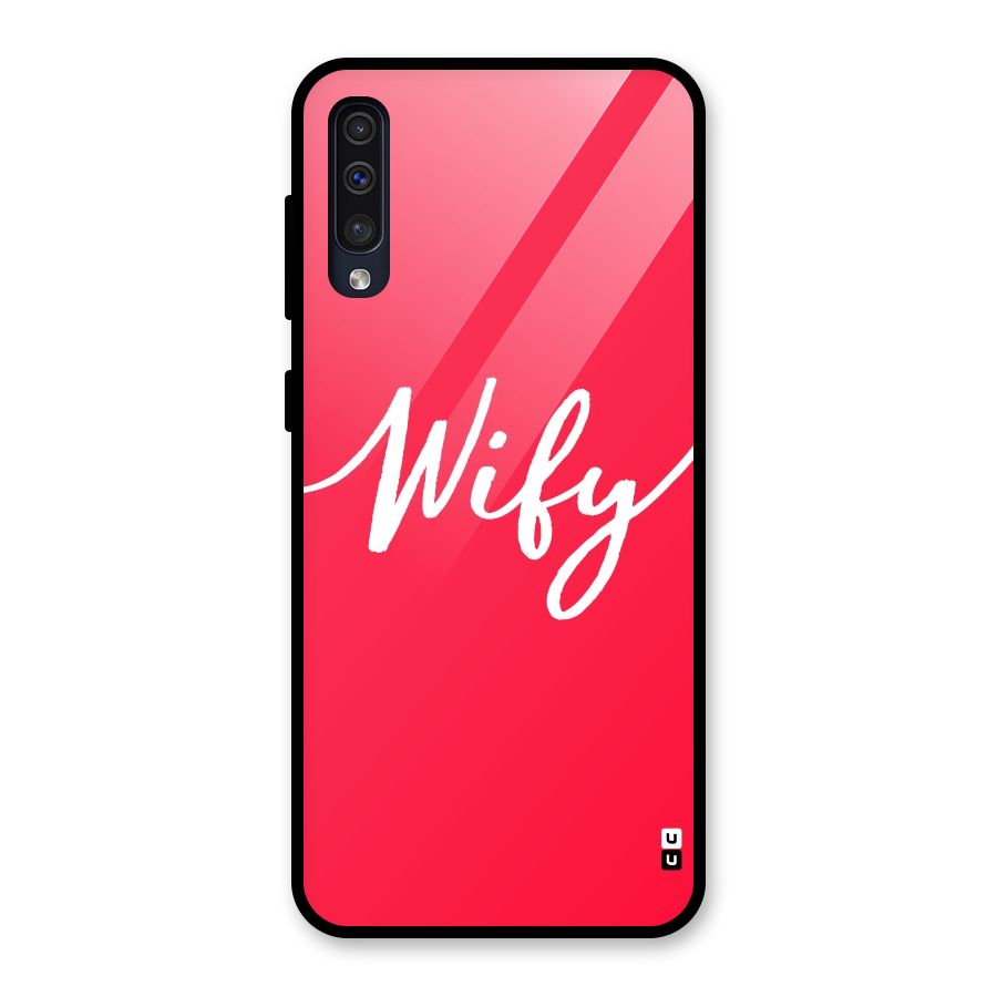 Wify Glass Back Case for Galaxy A50