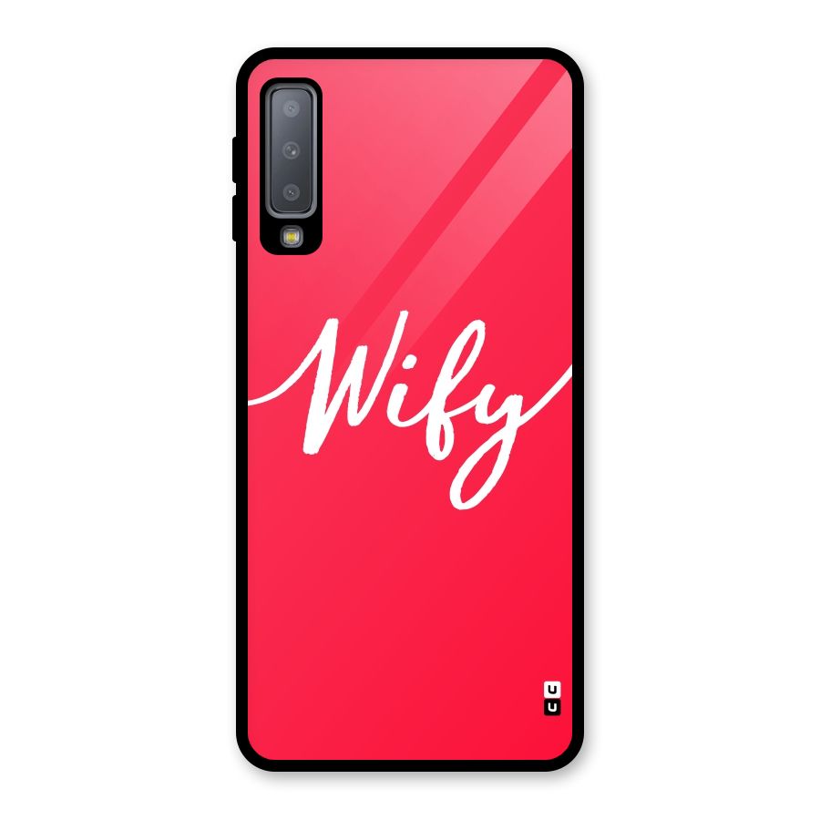 Wify Glass Back Case for Galaxy A7 (2018)