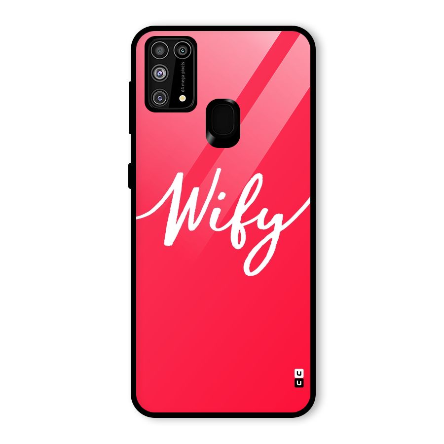 Wify Glass Back Case for Galaxy F41