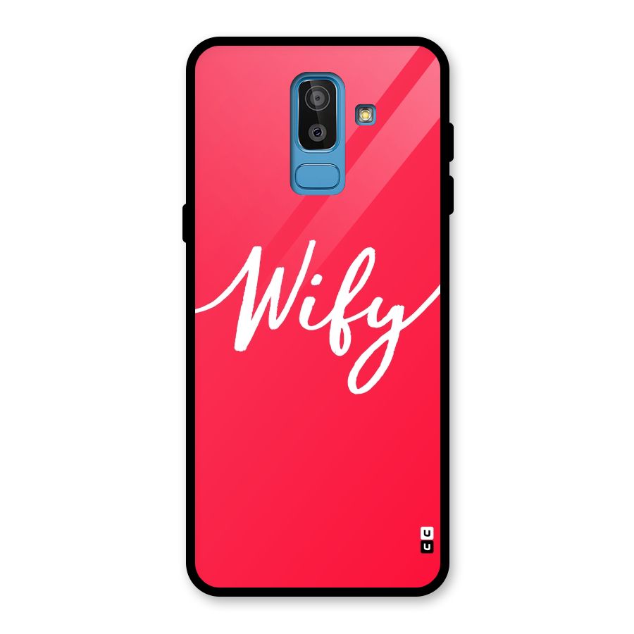 Wify Glass Back Case for Galaxy J8