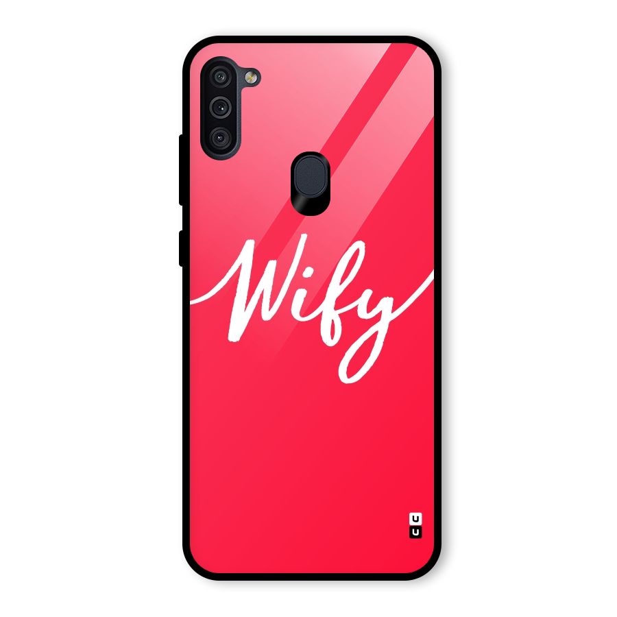 Wify Glass Back Case for Galaxy M11