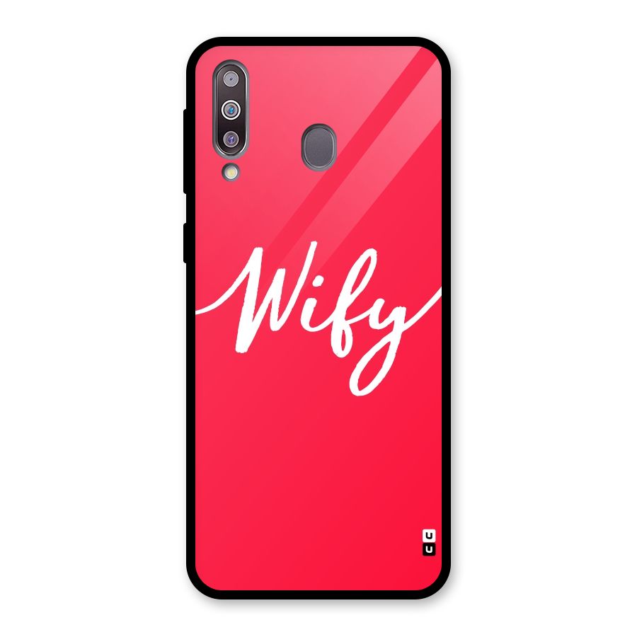 Wify Glass Back Case for Galaxy M30