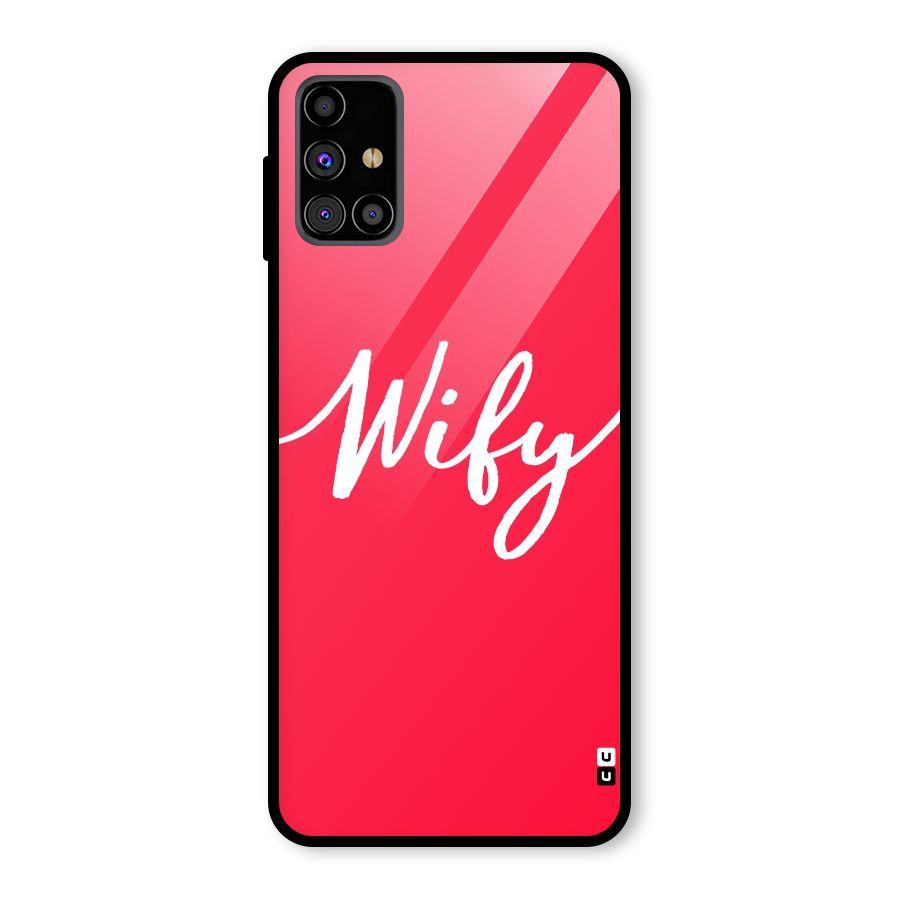 Wify Glass Back Case for Galaxy M31s