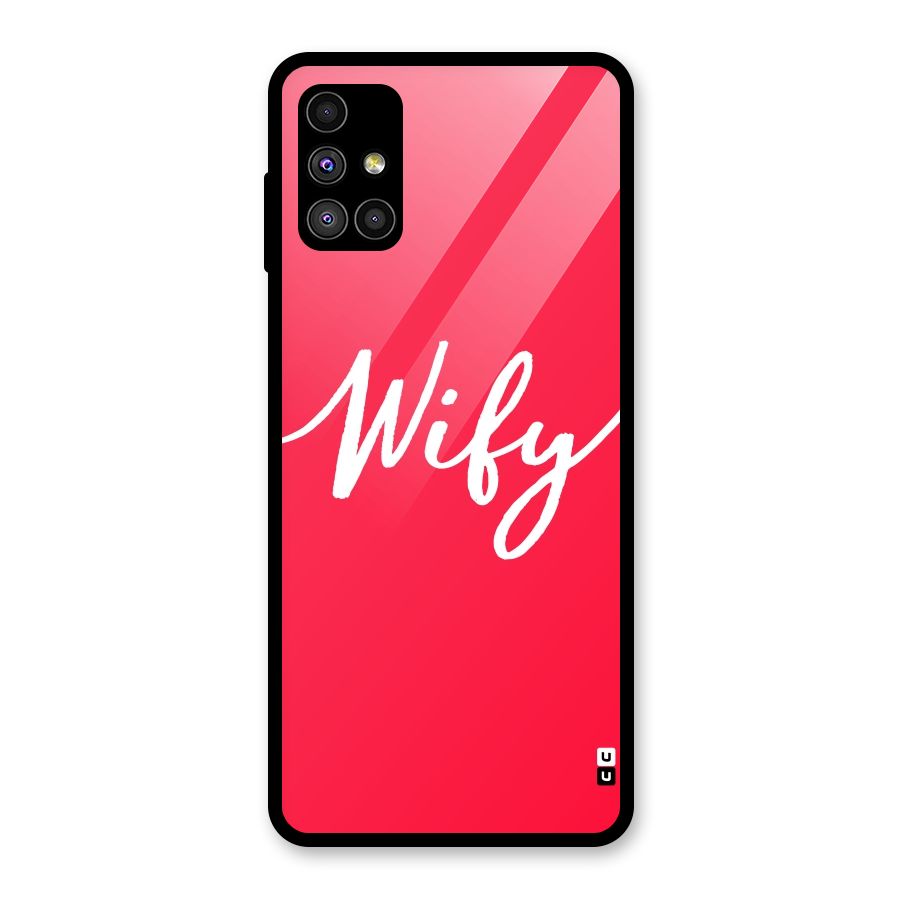 Wify Glass Back Case for Galaxy M51