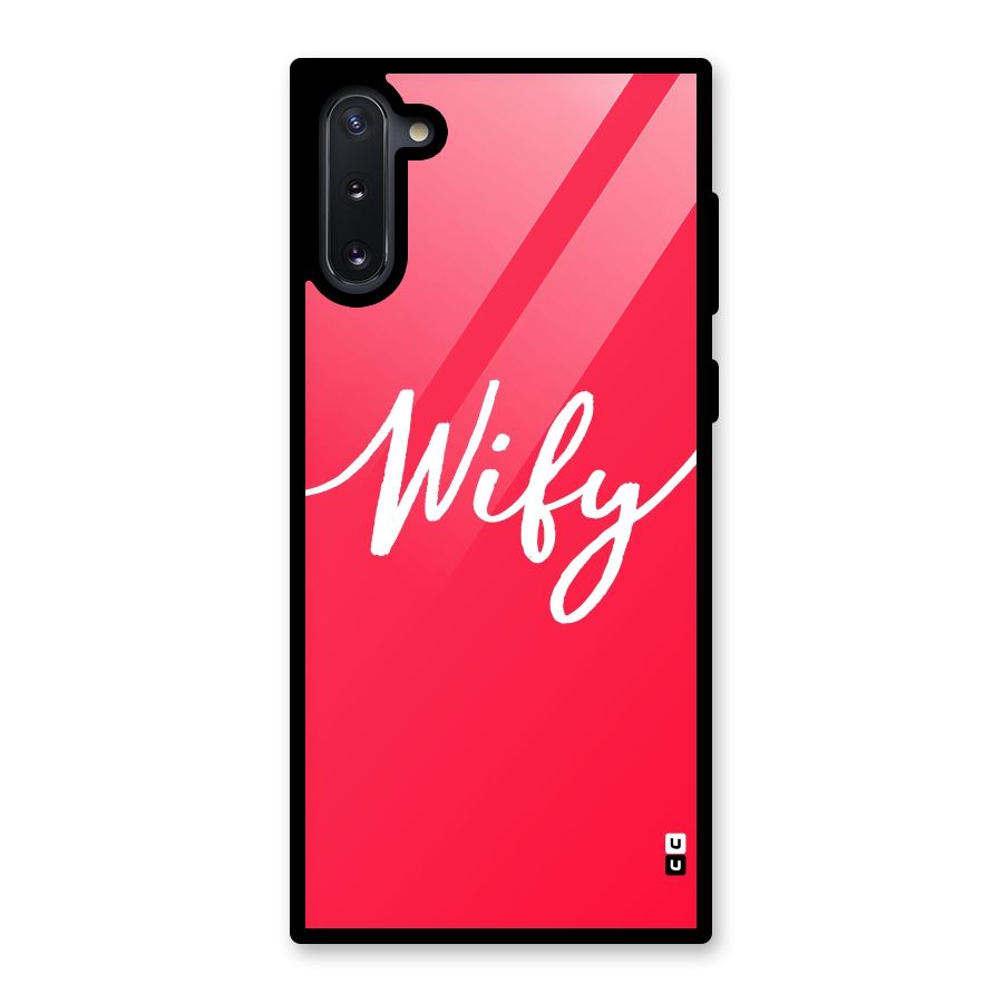 Wify Glass Back Case for Galaxy Note 10