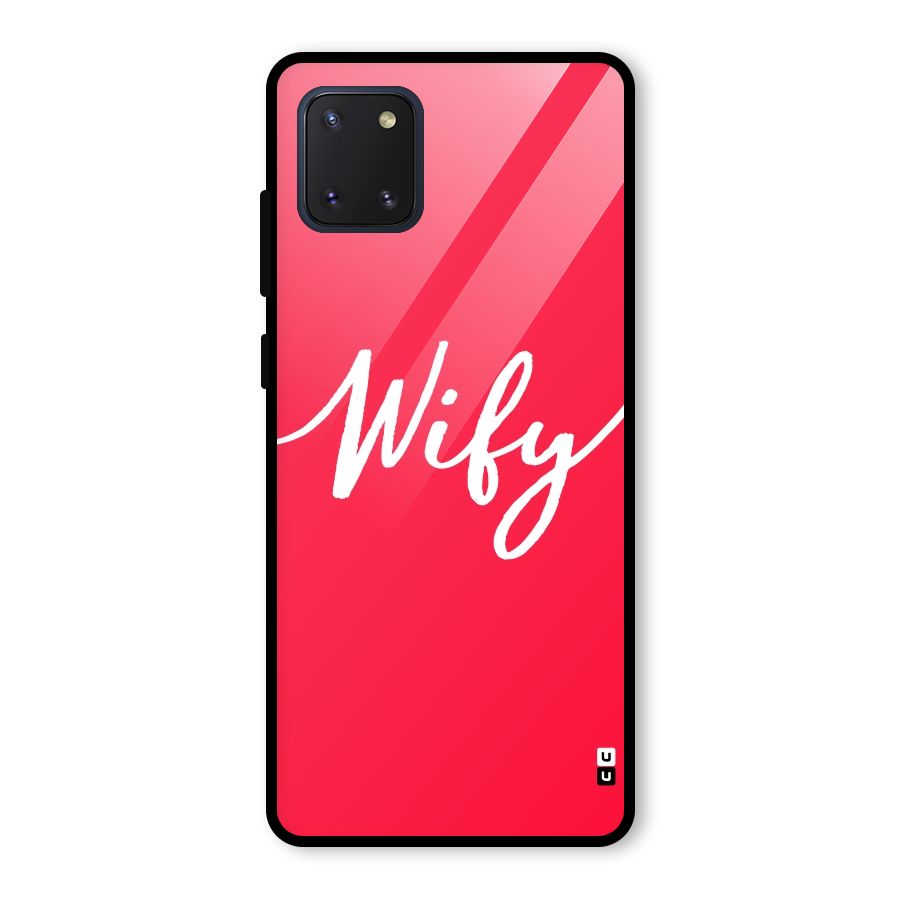 Wify Glass Back Case for Galaxy Note 10 Lite