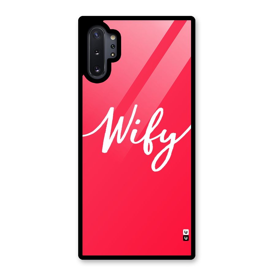 Wify Glass Back Case for Galaxy Note 10 Plus