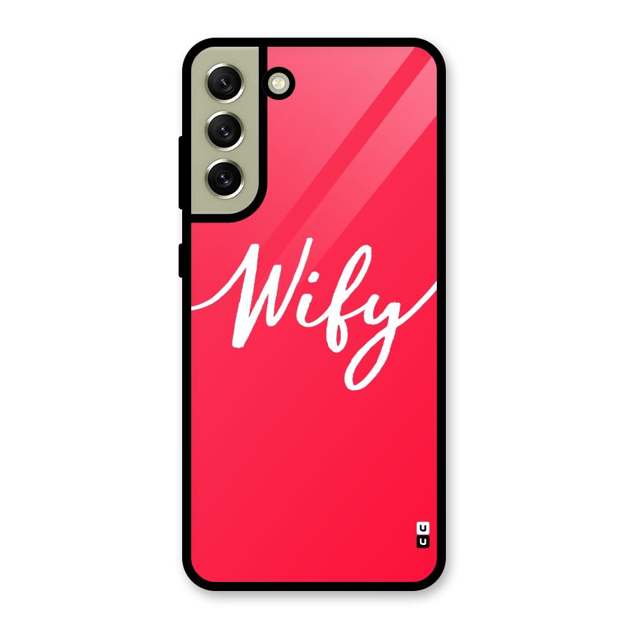 Wify Glass Back Case for Galaxy S21 FE 5G