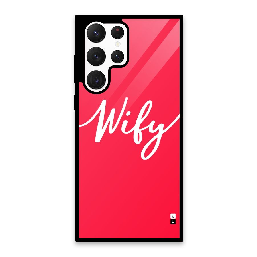 Wify Glass Back Case for Galaxy S22 Ultra 5G