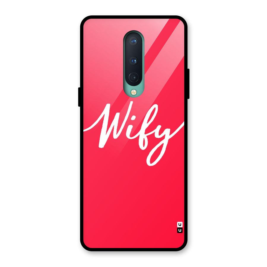 Wify Glass Back Case for OnePlus 8