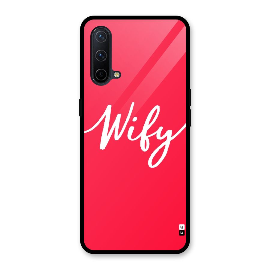 Wify Glass Back Case for OnePlus Nord CE 5G