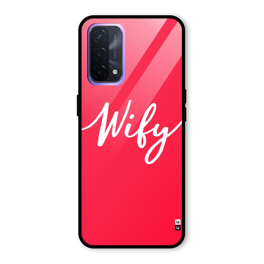 Wify Glass Back Case for Oppo A74 5G
