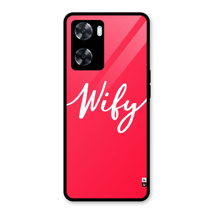 Wify Glass Back Case for Oppo A77