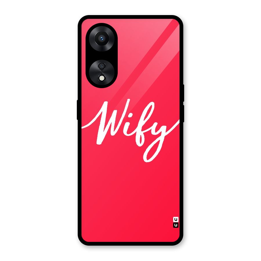 Wify Glass Back Case for Oppo A78