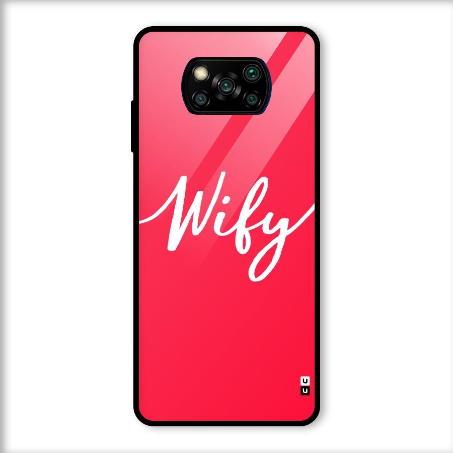 Wify Glass Back Case for Poco X3