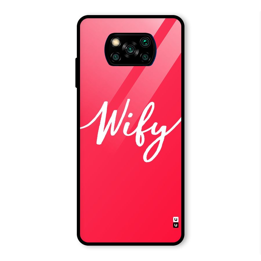 Wify Glass Back Case for Poco X3 Pro