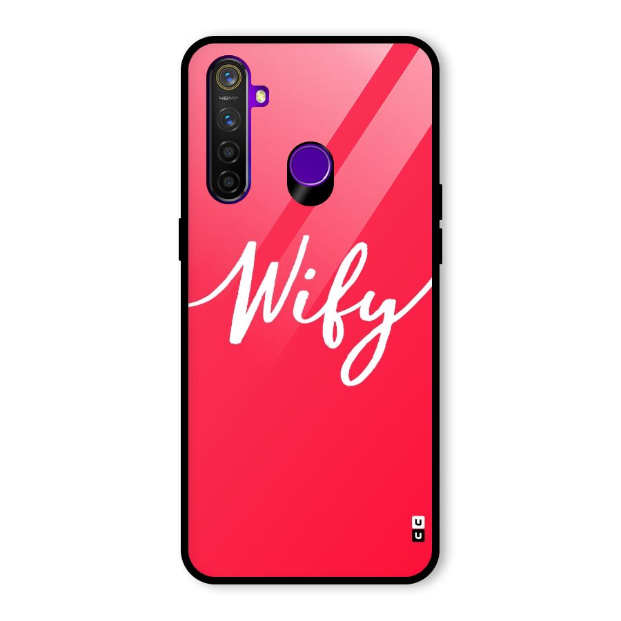 Wify Glass Back Case for Realme 5 Pro
