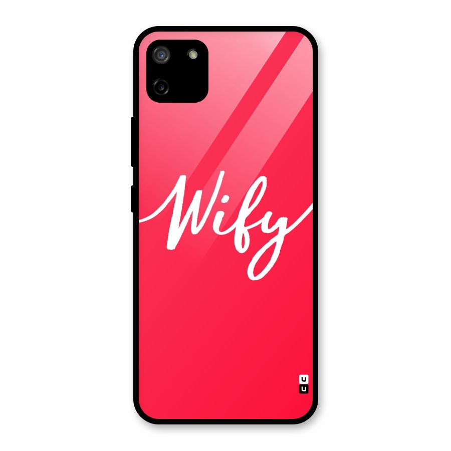 Wify Glass Back Case for Realme C11