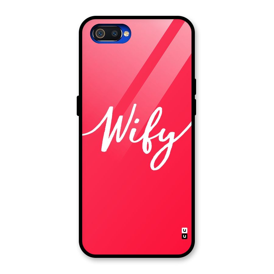 Wify Glass Back Case for Realme C2
