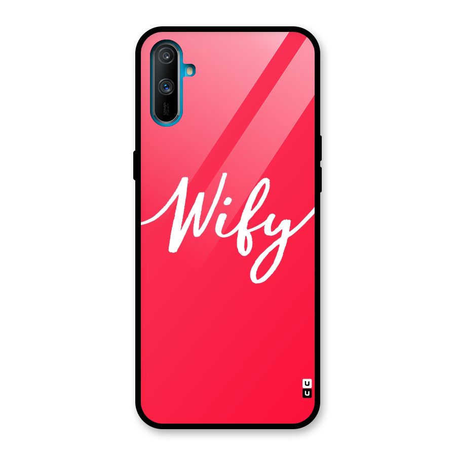 Wify Glass Back Case for Realme C3