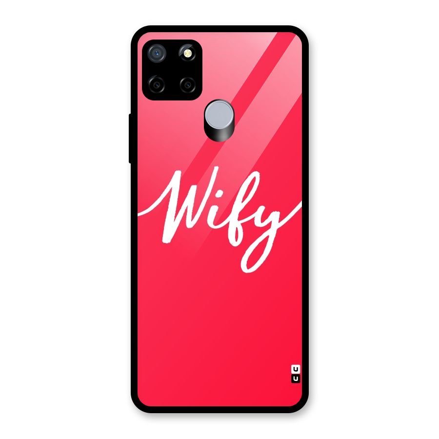 Wify Glass Back Case for Realme Narzo 20