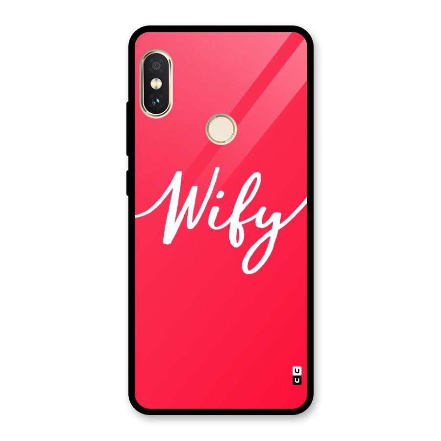 Wify Glass Back Case for Redmi Note 5 Pro