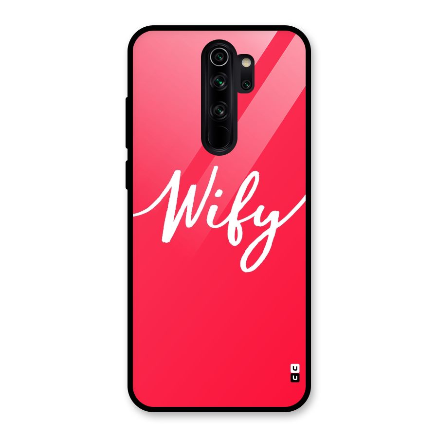 Wify Glass Back Case for Redmi Note 8 Pro