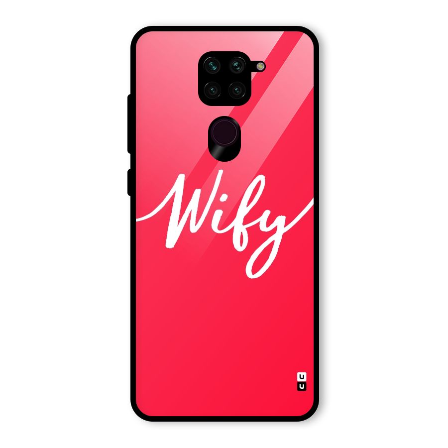 Wify Glass Back Case for Redmi Note 9