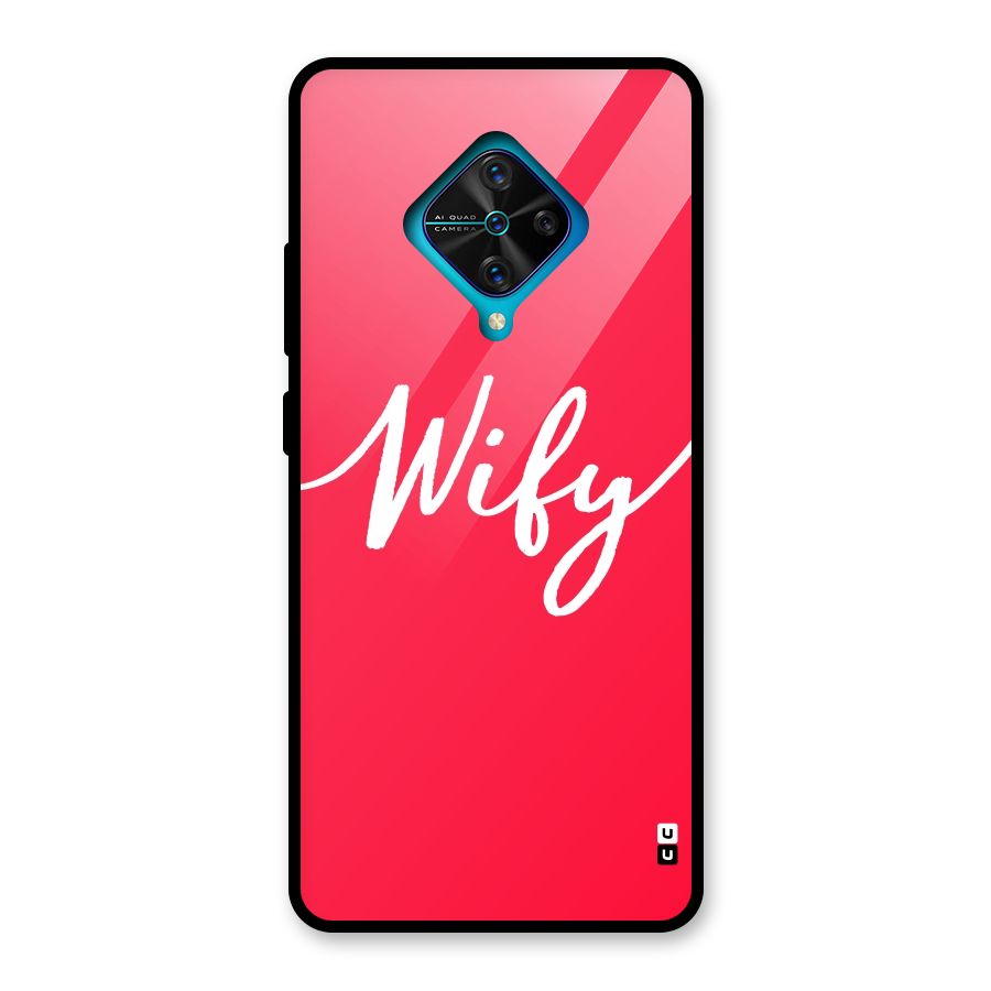 Wify Glass Back Case for Vivo S1 Pro