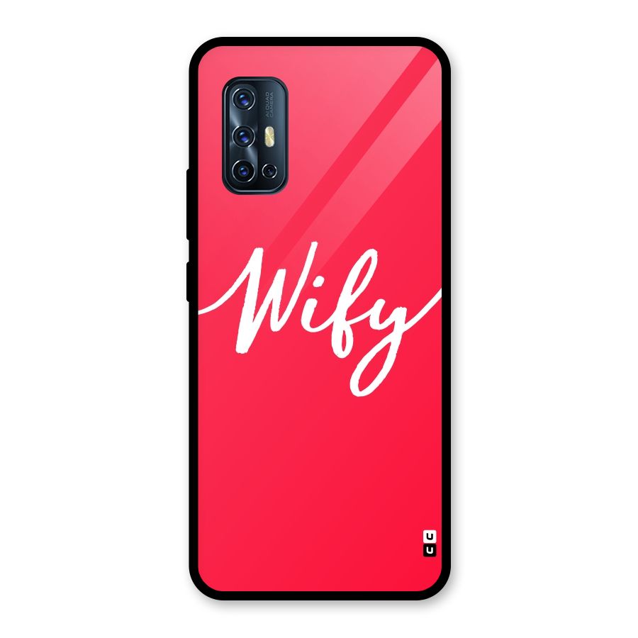Wify Glass Back Case for Vivo V17