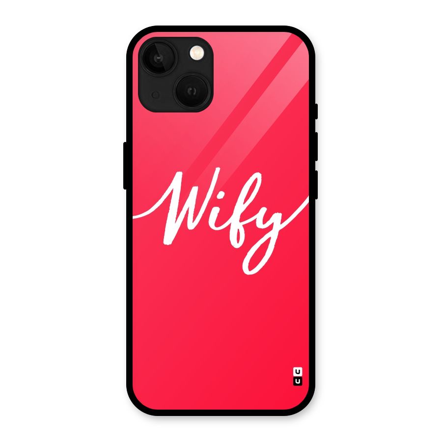 Wify Glass Back Case for iPhone 13
