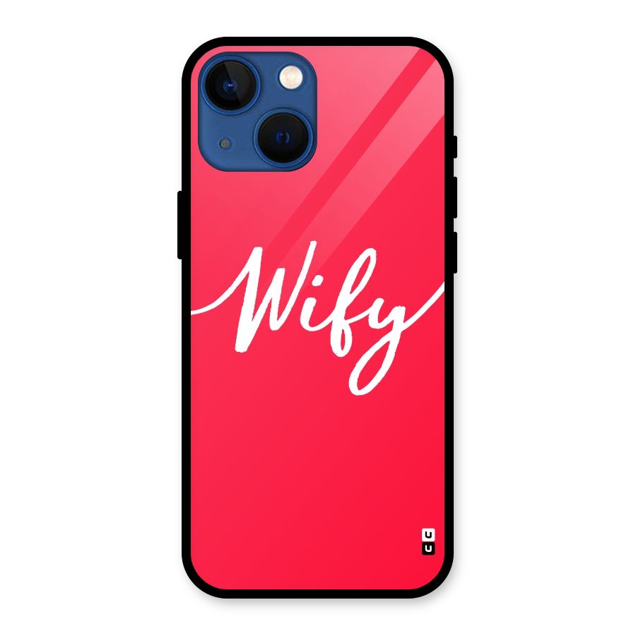 Wify Glass Back Case for iPhone 13 Mini