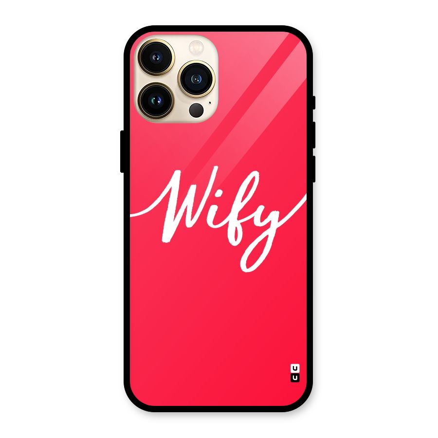 Wify Glass Back Case for iPhone 13 Pro Max