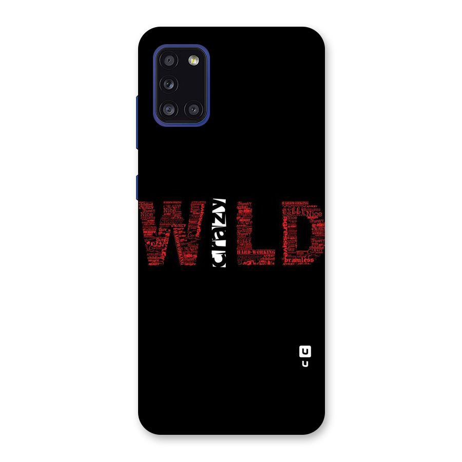 Wild Crazy Back Case for Galaxy A31