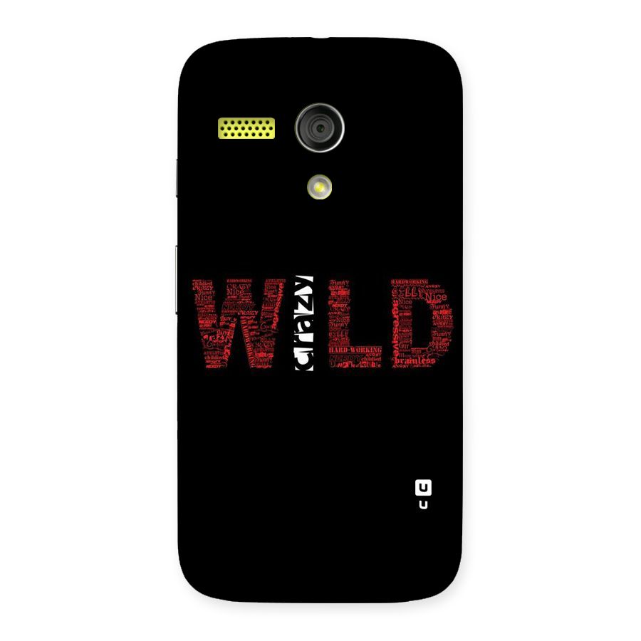 Wild Crazy Back Case for Moto G