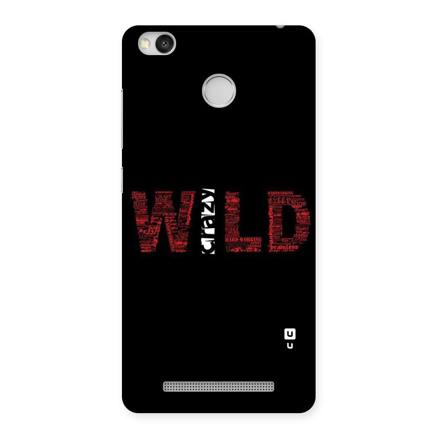 Wild Crazy Back Case for Redmi 3S Prime